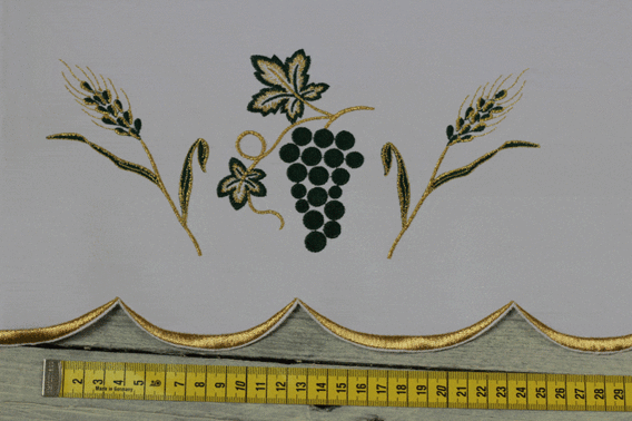 Obrus ołtarzowy haftowany plamoodporny Winogrona